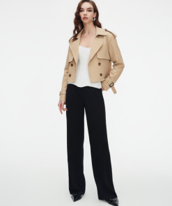 Athena Cropped Trench Coat