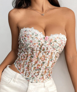 Luna Vintage Floral Corset